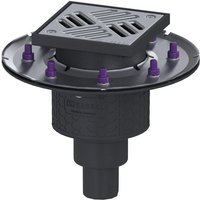 Kessel - Bodenablauf Practicus Pressflansch dn 50 Schlitzrost, senkrecht von KESSEL