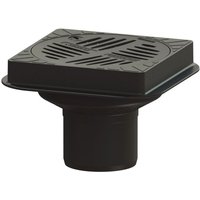 Kessel - Parkdeckablauf Ecoguss dn 125 eckig, Anschluss Kunststoffrohr von KESSEL