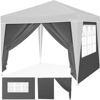 2X Seitenwand für Pavillon 3x3m - Faltpavillon Pop Up klappbar platzsparend verstaubar 2x Seitenteile Anthrazit - Kesser 2X Seitenwand für Pavillon 3x3m - Faltpavillon Pop Up klappbar platzsparend verstaubar 2x Seitenteile Anthrazit - Kesser von KESSER