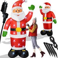 Aufblasbarer Weihnachtsmann xxl led beleuchtet inkl. Befestigungsmaterial Weihnachtsdekoration Weihnachtsdeko Figur geräuscharmes Gebläse 250cm Aufblasbarer Weihnachtsmann xxl led beleuchtet inkl. Befestigungsmaterial Weihnachtsdekoration Weihnachtsdeko Figur geräuscharmes Gebläse 250cm von KESSER