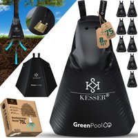 Baum-Bewässerungssack Wassersack & Baumbewässerungsbeutel PVC-Tasche langlebig & UV-beständig Baumbeutel Garten Bewässerungssystem 8er Set / Schwarz von KESSER