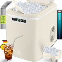 Eiswürfelbereiter Eiswürfelmaschine Edelstahl Ice Maker 12 kg 24 h Zubereitung in 7 min 2.2 Liter Wassertank 2 Eiswürfel-Größen Creme / Weiß - Kesser Eiswürfelbereiter Eiswürfelmaschine Edelstahl Ice Maker 12 kg 24 h Zubereitung in 7 min 2.2 Liter Wassertank 2 Eiswürfel-Größen Creme / Weiß - Kesser von KESSER
