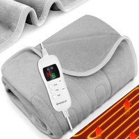Kesser - Heizdecke aus Plüsch tüv süd gs geprüft elektrische Wärmedecke mit Timer Abschaltautomatik Kuscheldecke 9 Temperaturstufen & waschbar von KESSER