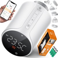 Kesser - Heizkörperthermostat WiFi Heizungsregler Heizungsthermostat wlan mit Smart Home App Steuerung Alexa, Google Assistant mit 6 von KESSER