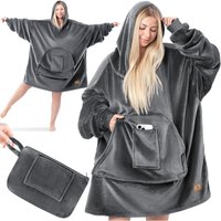 Kesser - Hoodie Decke Kuscheldecke mit Ärmeln Deckenpullover Vielseitig Tragbare Decke zum Anziehen für Damen & Herren Sweatshirt Warm von KESSER