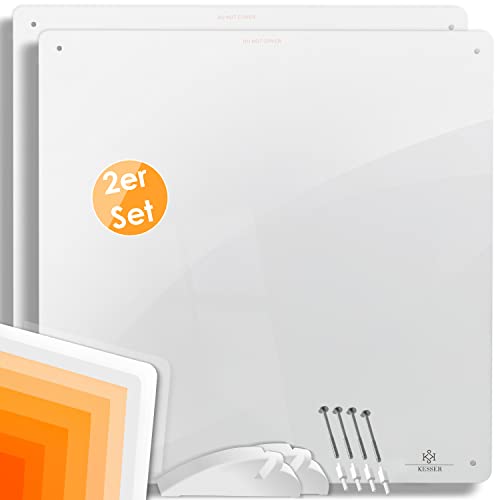 KESSER® 2x Infrarotheizung 425 Watt Wandheizung ✓ Infrarot ✓ Heizung ✓ Heizkörper | Heizpaneel| Inkl.Standfüßen | 2er Set von KESSER