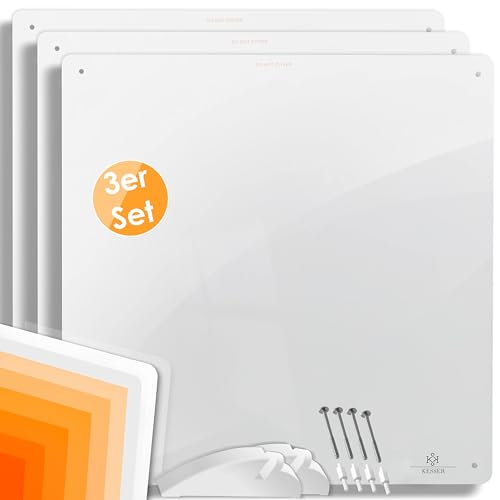 KESSER® 3x Infrarotheizung 425 Watt Wandheizung ✓ Infrarot ✓ Heizung ✓ Heizkörper | Heizpaneel| Inkl.Standfüßen NEU | 3er Set von KESSER