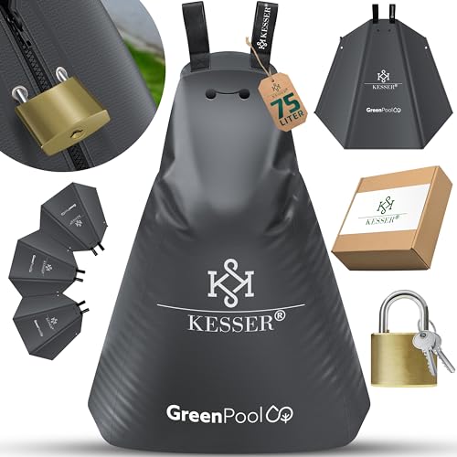 KESSER® Baum-Bewässerungssack 1er Set 75L Wassersack & Baumbewässerungsbeutel | PVC-Tasche langlebig & UV-beständig | Baumbeutel Garten Bewässerungssystem & gezielte Bewässerung von Bäumen Anthrazit von KESSER