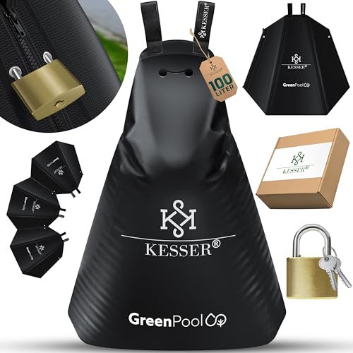 KESSER® Baum-Bewässerungssack 2er Set 100L Wassersack, Baumbewässerungsbeutel, PVC-Tasche langlebig & UV-beständig, Baumbeutel Garten Bewässerungssystem & gezielte Bewässerung von Bäumen, mit Schloss von KESSER