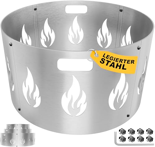 KESSER® Funkenschutz für Feuerschale Ø60cm aus legiertem Stahl 1,2mm Stahldicke kompatibel mit vielen gängigen Feuerschalen von KESSER