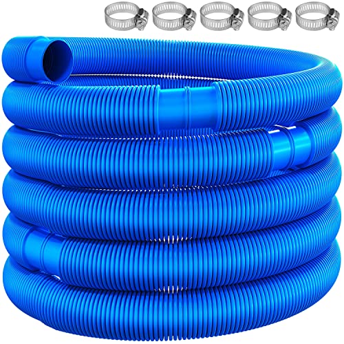 KESSER® Poolschlauch 10m / Ø 38mm | Schwimmbadschlauch mit Muffen | Solarschlauch für Pool und Schwimmbecken | Saugschlauch | Pumpenschlauch | Flexibler Wasserschlauch | Blau von KESSER