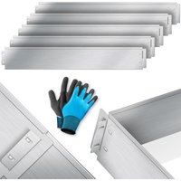 KESSER® Rasenkante Beeteinfassung Beetumrandung 5m 10m 15m 20m 25m 30m 35m 40m 45m 50m 100x14cm oder 100x18cm Beetbegrenzung Rasenbleche Mähkante von KESSER