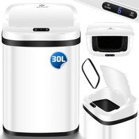 KESSER® Sensor Mülleimer Küche Automatik mit Bewegungssensor Abfalleimer & Soft-Close-Deckel Müllbehälter mit Touch-Bedienfeld & Sensor LCD-Dispay 30 von KESSER