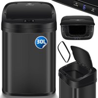 KESSER® Sensor Mülleimer Küche Automatik mit Bewegungssensor Abfalleimer & Soft-Close-Deckel Müllbehälter mit Touch-Bedienfeld & Sensor LCD-Dispay 30 von KESSER