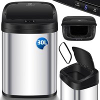 KESSER® Sensor Mülleimer Küche Automatik mit Bewegungssensor Abfalleimer & Soft-Close-Deckel Müllbehälter mit Touch-Bedienfeld & Sensor LCD-Dispay 30 von KESSER