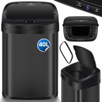 KESSER® Sensor Mülleimer Küche Automatik mit Bewegungssensor Abfalleimer & Soft-Close-Deckel Müllbehälter mit Touch-Bedienfeld & Sensor LCD-Dispay 40 von KESSER