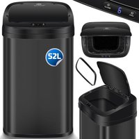 KESSER® Sensor Mülleimer Küche Automatik mit Bewegungssensor Abfalleimer & Soft-Close-Deckel Müllbehälter mit Touch-Bedienfeld & Sensor LCD-Dispay 52 von KESSER
