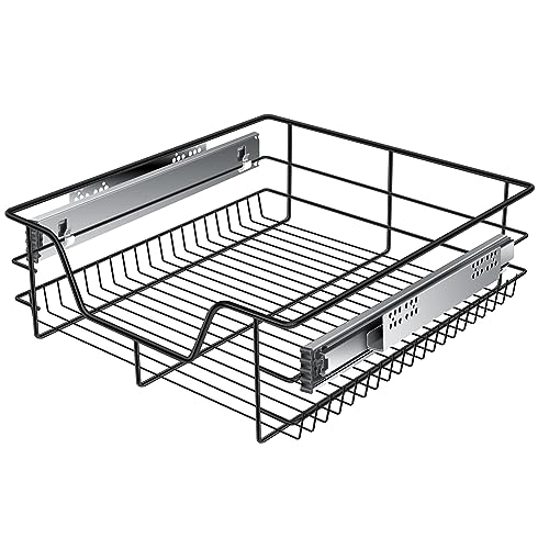 KESSER® Teleskopschublade 50 cm ✓ Küchenschublade ✓ Küchenschrank ✓ Korbauszug ✓ Schrankauszug ✓ Vollauszug ✓ Schublade von KESSER