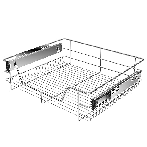 KESSER® Teleskopschublade 60 cm ✓ Küchenschublade ✓ Küchenschrank ✓ Korbauszug ✓ Schrankauszug ✓ Vollauszug ✓ Schublade von KESSER