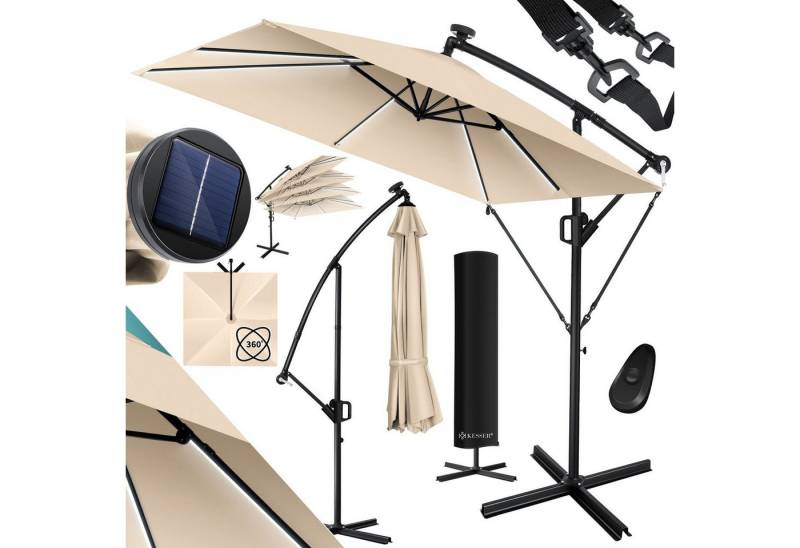 KESSER Ampelschirm, Ampelschirm Holly Sonnenschirm Rechteckig Abdeckung von KESSER