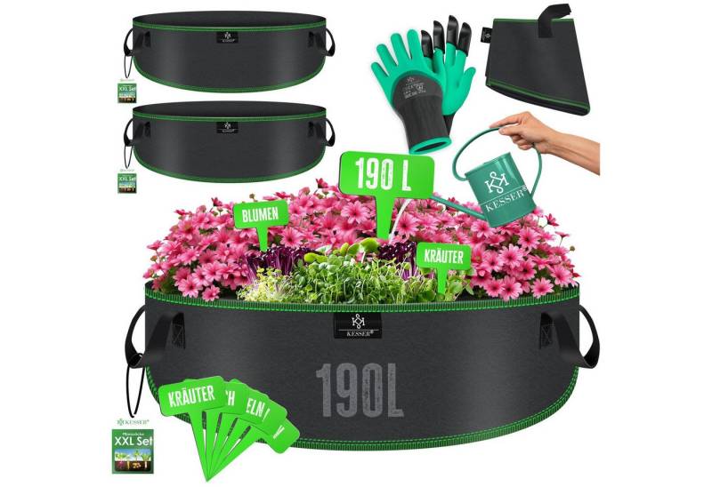 KESSER Pflanzkübel, Pflanzsäcke aus Vlies Kartoffel Pflanzsack Pflanztasche von KESSER