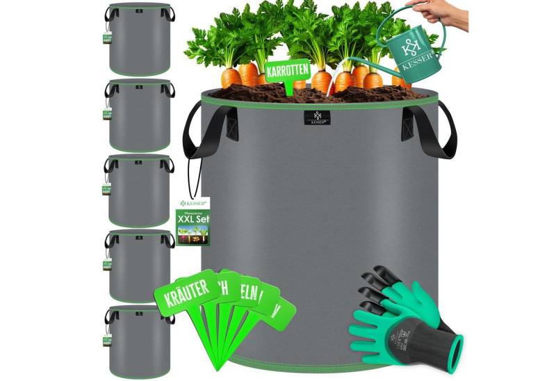 KESSER Pflanzkübel, Pflanzsäcke aus Vlies Kartoffel Pflanzsack Pflanztasche von KESSER