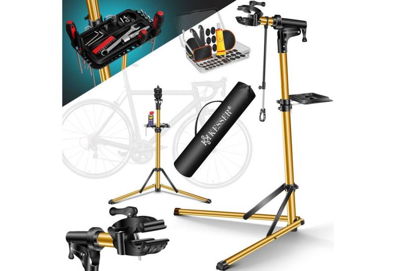 KESSER Fahrrad-Montageständer Fahrradmontageständer Profi Reparaturständer Aluminium, Fahrradmontageständer Profi Reparaturständer Aluminium von KESSER
