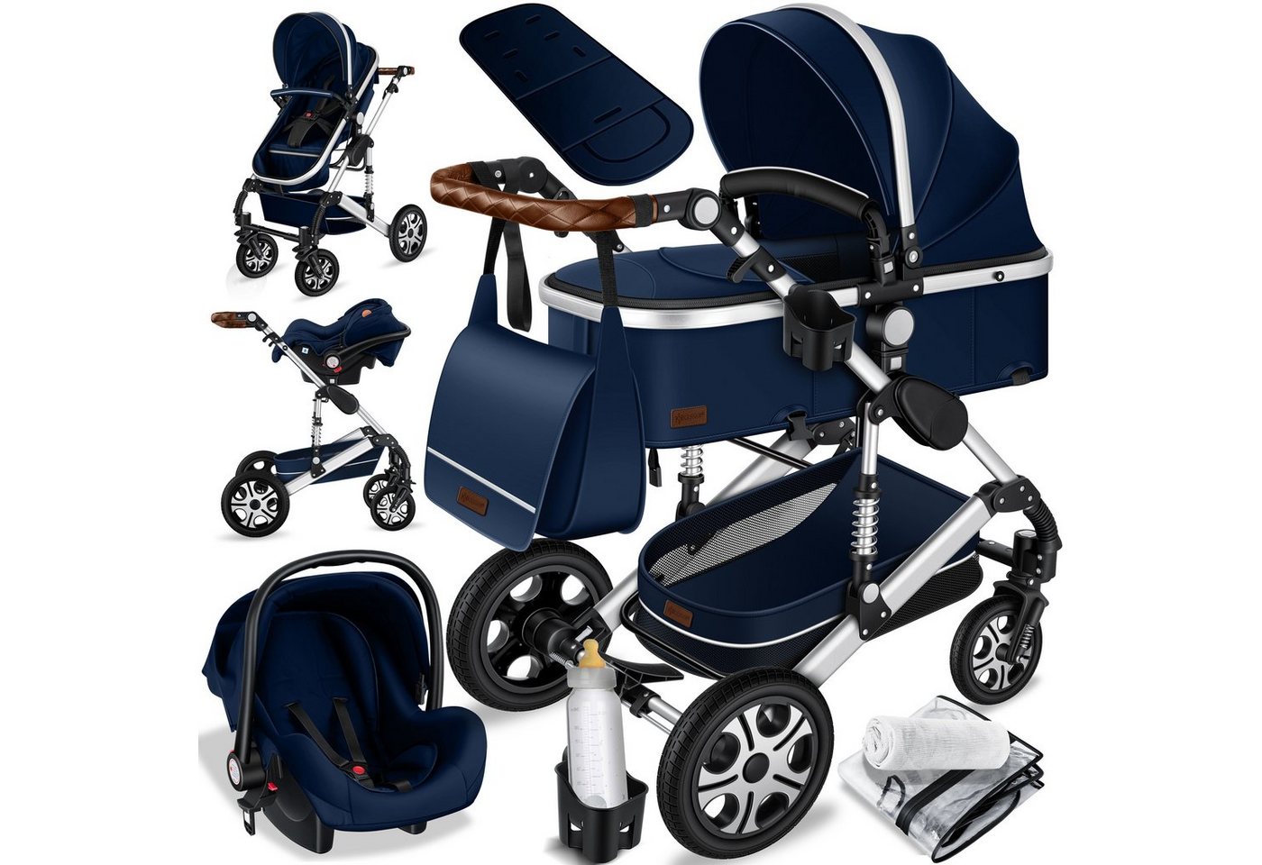 KESSER Kombi-Kinderwagen, Loops Kinderwagen Kombikinderwagen Komplettset von KESSER