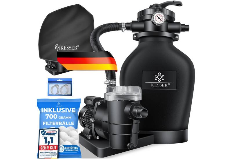 KESSER Sandfilteranlage, Sandfilteranlage Sandfilter 700g Filterbälle ersetzen 25kg von KESSER