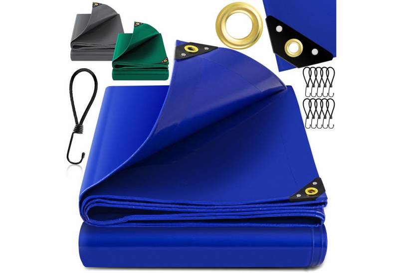 KESSER Solarabdeckplane, Premium Abdeckplane mit Ösen, 650 g/m² PVC wasserdicht von KESSER