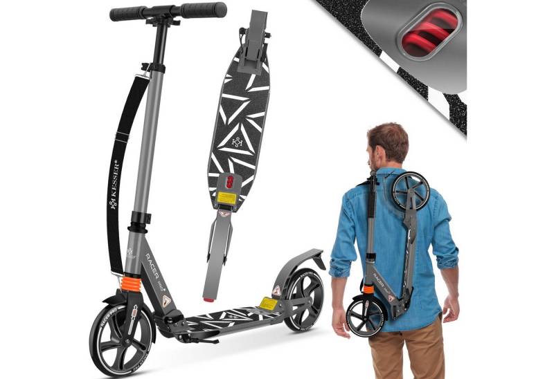 KESSER Scooter, Cityroller Scooter 205mm Räder PU Big Wheel Pro-S Tretroller von KESSER