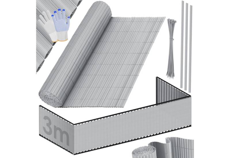 KESSER Sichtschutzstreifen, PVC Sichtschutzmatte Balkonverkleidung Windschutz Sichtschutzzaun von KESSER