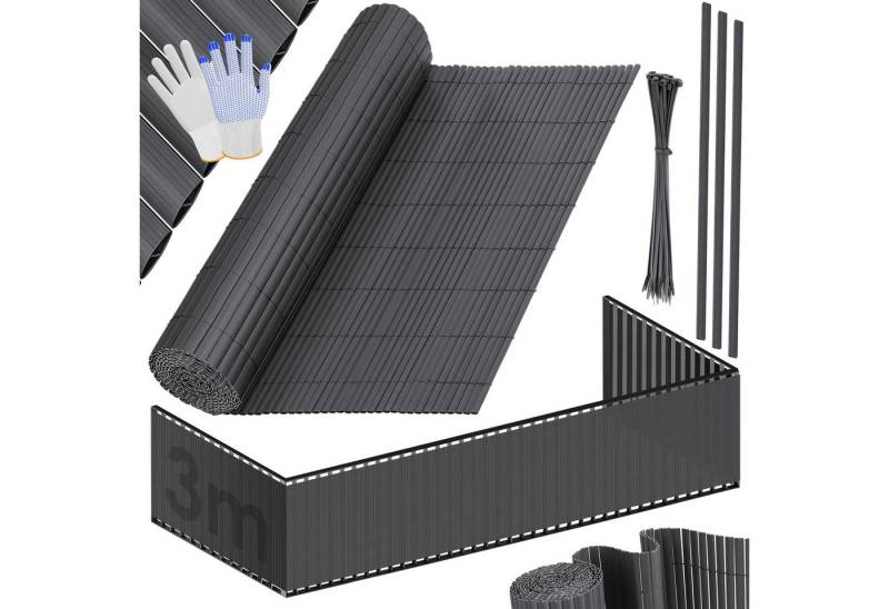 KESSER Sichtschutzstreifen, PVC Sichtschutzmatte Balkonverkleidung Windschutz Sichtschutzzaun von KESSER
