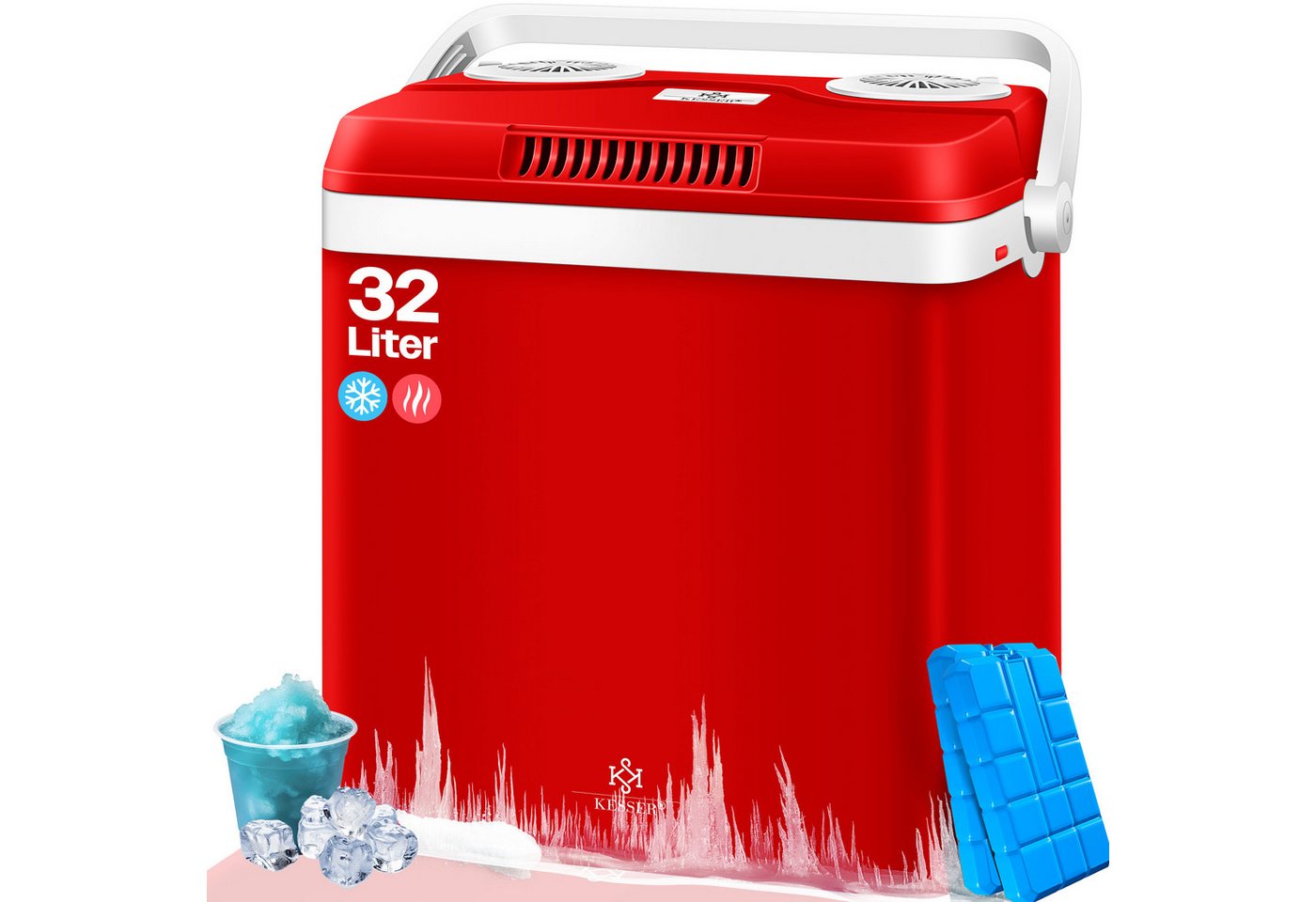 KESSER Thermobehälter, 32 Kühlbox Thermoelektrisch 12V / 230V Mini-Kühlschrank von KESSER