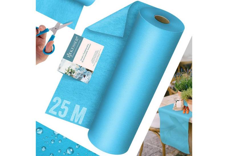 KESSER Tischläufer, Vlies Tischdekoration abwaschbar wetterfest Tischband Outdoor von KESSER