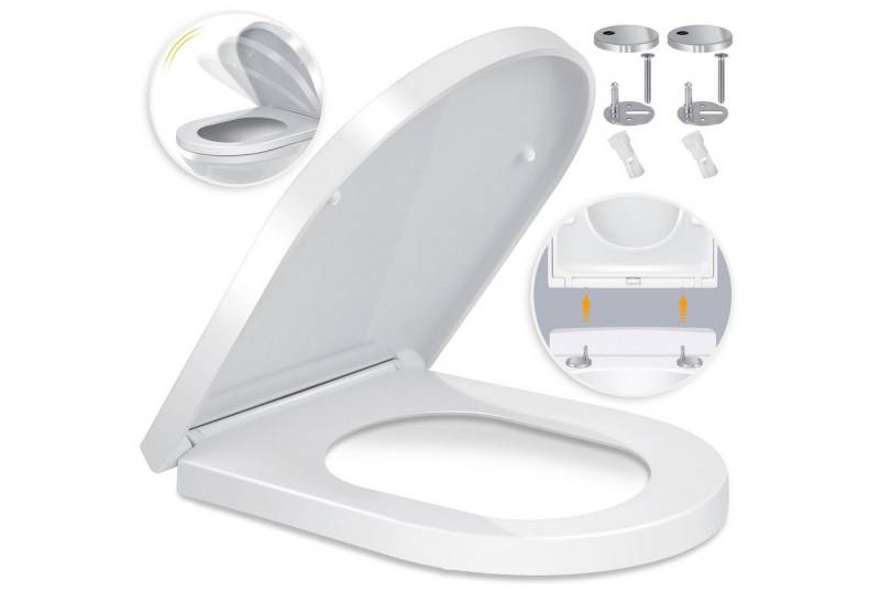 KESSER WC-Sitz, WC Sitz mit Absenkautomatik Toilettendeckel Quick-Release KESSER WC-Sitz, WC Sitz mit Absenkautomatik Toilettendeckel Quick-Release von KESSER