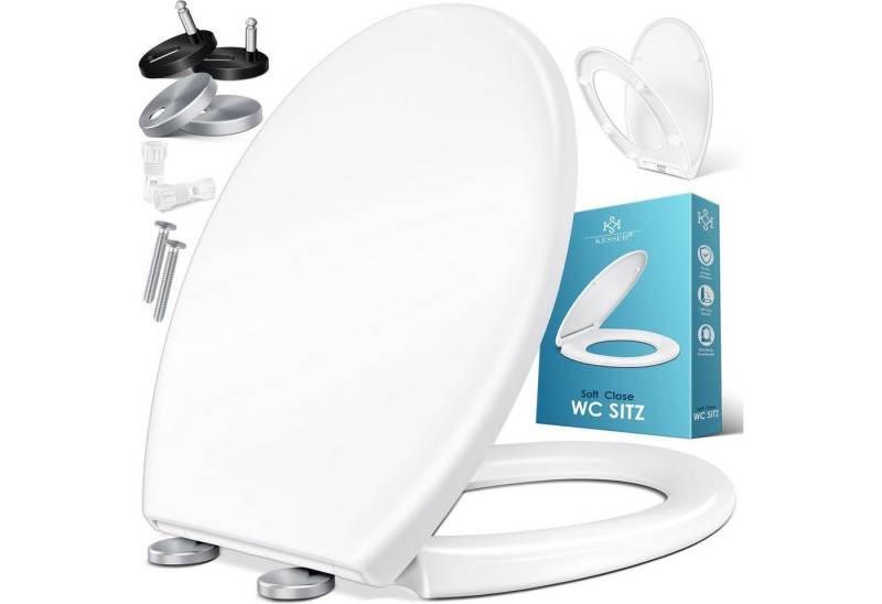KESSER WC-Sitz, WC Sitz mit Absenkautomatik Toilettendeckel Quick-Release KESSER WC-Sitz, WC Sitz mit Absenkautomatik Toilettendeckel Quick-Release von KESSER