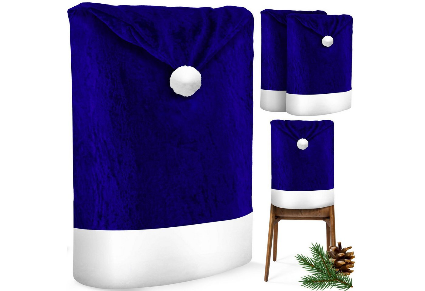 KESSER Weihnachtsfigur, Premium Weihnachtsstuhlüberzug Set Stuhlhussen für Weihnachten KESSER Weihnachtsfigur, Premium Weihnachtsstuhlüberzug Set Stuhlhussen für Weihnachten von KESSER
