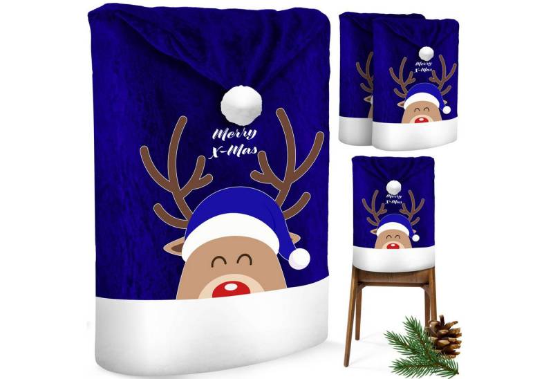 KESSER Weihnachtsfigur, Premium Weihnachtsstuhlüberzug Set Stuhlhussen für Weihnachten KESSER Weihnachtsfigur, Premium Weihnachtsstuhlüberzug Set Stuhlhussen für Weihnachten von KESSER