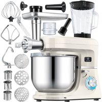 3 in 1 Universal Küchenmaschine k-km 3000 mit Fleischwolf Knetmaschine Multifuntionale Rührmaschine 5.5L Schüssel mit 3 Rührwerkzeuge Creme - Kesser 3 in 1 Universal Küchenmaschine k-km 3000 mit Fleischwolf Knetmaschine Multifuntionale Rührmaschine 5.5L Schüssel mit 3 Rührwerkzeuge Creme - Kesser von KESSER