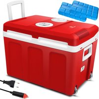 Kesser - 40L Kühlbox mit Rollen zum Warmhalten und Kühlen thermo-Elektrische Kühlbox 12 Volt und 230 Volt Mini-Kühlschrank Thermobox für Auto 40L / von KESSER