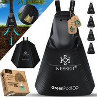 Baum-Bewässerungssack Wassersack & Baumbewässerungsbeutel PVC-Tasche langlebig & UV-beständig Baumbeutel Garten Bewässerungssystem 4er Set / Schwarz von KESSER