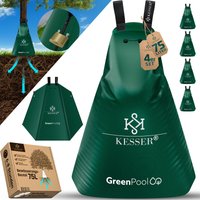 Baum-Bewässerungssack Wassersack & Baumbewässerungsbeutel PVC-Tasche langlebig & UV-beständig Baumbeutel Garten Bewässerungssystem 4er Set / Grün / von KESSER