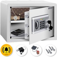Kesser - Elektr. Tresor Inkl. Batteriebox Elektronischer Safe 3x Doppelbolzenverriegelung Boden Wandtresor Möbeltresor Innenbeleuchtung m (Silber) von KESSER