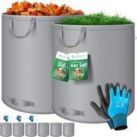 Kesser - Gartensack Set Laubsack Gartenabfallsack inkl. Handschuhe - Selbststehend 4 Griffe Stabil Robust & Faltbar - Laubsäcke Rasenschnitt Kesser - Gartensack Set Laubsack Gartenabfallsack inkl. Handschuhe - Selbststehend 4 Griffe Stabil Robust & Faltbar - Laubsäcke Rasenschnitt von KESSER