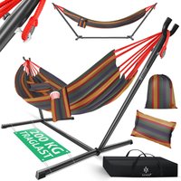 Hängematte lake mit Gestell Doppelhängematte für 2 Personen-Stabiler Rahmen 200kg Belastbarkeit Indoor & Outdoor xxl Hängesessel Doppel Bunt - Kesser von KESSER