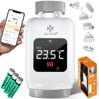Kesser - Heizkörperthermostat WiFi Heizungsregler Heizungsthermostat wlan mit Smart Home App Steuerung Alexa, Google Assistant mit 6 von KESSER