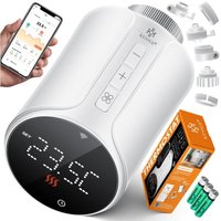 Heizkörperthermostat WiFi Heizungsregler Heizungsthermostat wlan mit Smart Home App Steuerung Alexa, Google Assistant mit 6 Heizkörperventilen Heizkörperthermostat WiFi Heizungsregler Heizungsthermostat wlan mit Smart Home App Steuerung Alexa, Google Assistant mit 6 Heizkörperventilen von KESSER