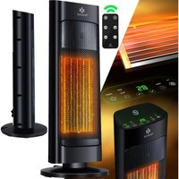 Heizlüfter mit Fernbedienung energiesparend leise 2000W Keramik Heizstrahler Standheizstrahler 15-30°C - Schnellheizer mit 80° Oszillationsfunktion Heizlüfter mit Fernbedienung energiesparend leise 2000W Keramik Heizstrahler Standheizstrahler 15-30°C - Schnellheizer mit 80° Oszillationsfunktion von KESSER