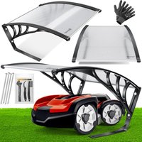 Mähroboter Garage Dach Carport Überdachung für Mähroboter Rasenmäher Rasenroboter Automower Garten Witterungsbeständig Mährobotergarage Transparent von KESSER
